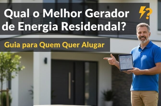 Qual o melhor gerador de energia residencial? Guia para quem quer alugar