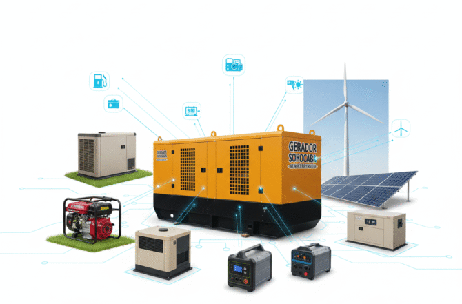 Tipos de gerador de energia